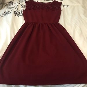 Burgundy Fall Dress